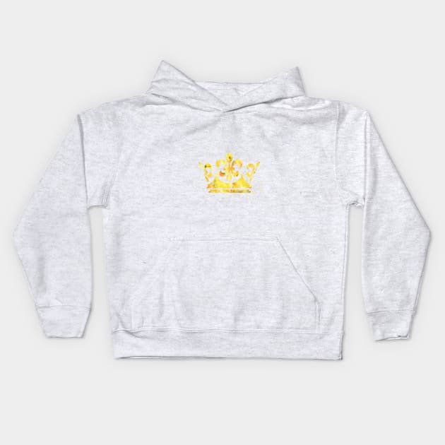 Princess crown Kids Hoodie by RosaliArt